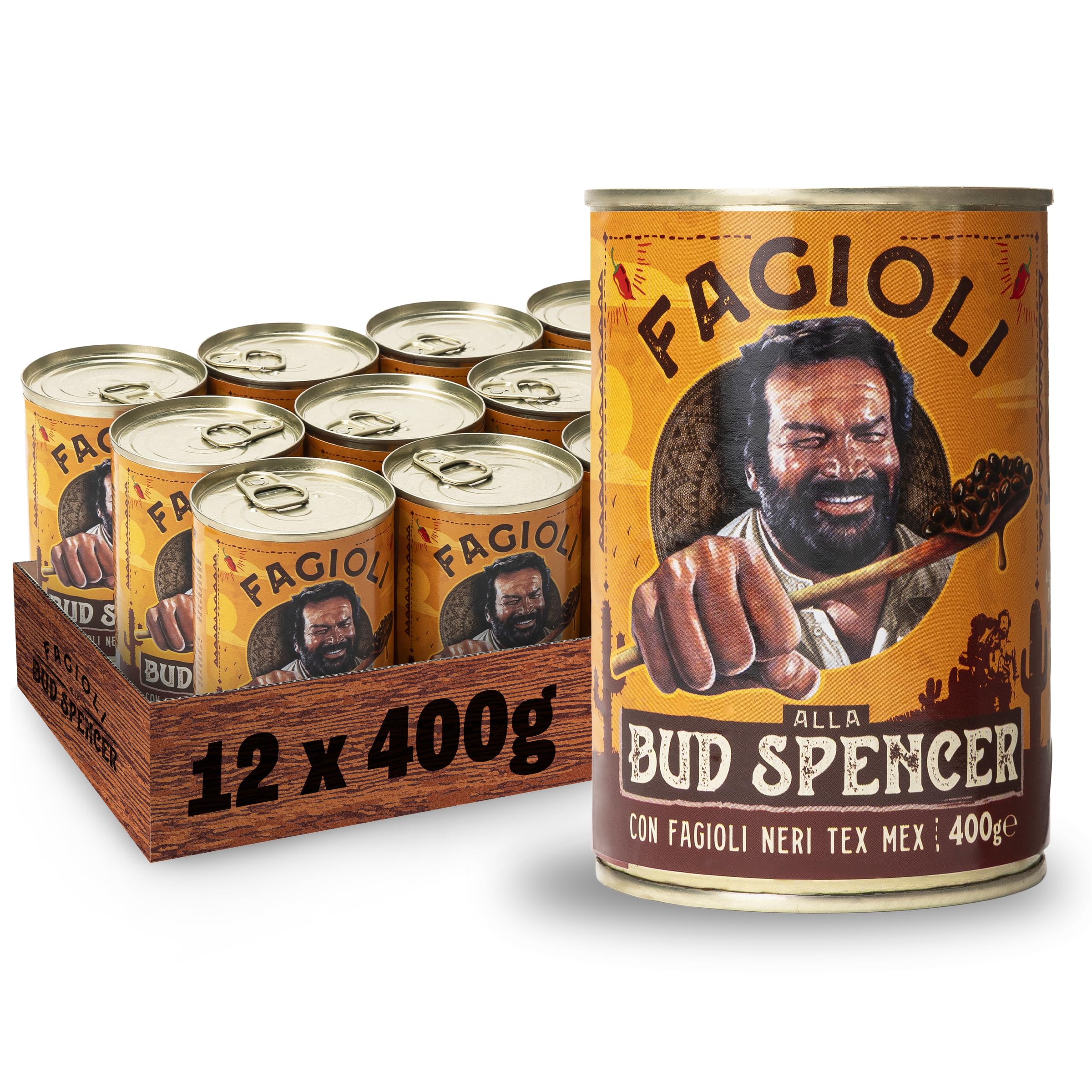 Fagioli alla Bud Spencer – Tex Mex (Vassoio da 12 Lattine da 400g)
