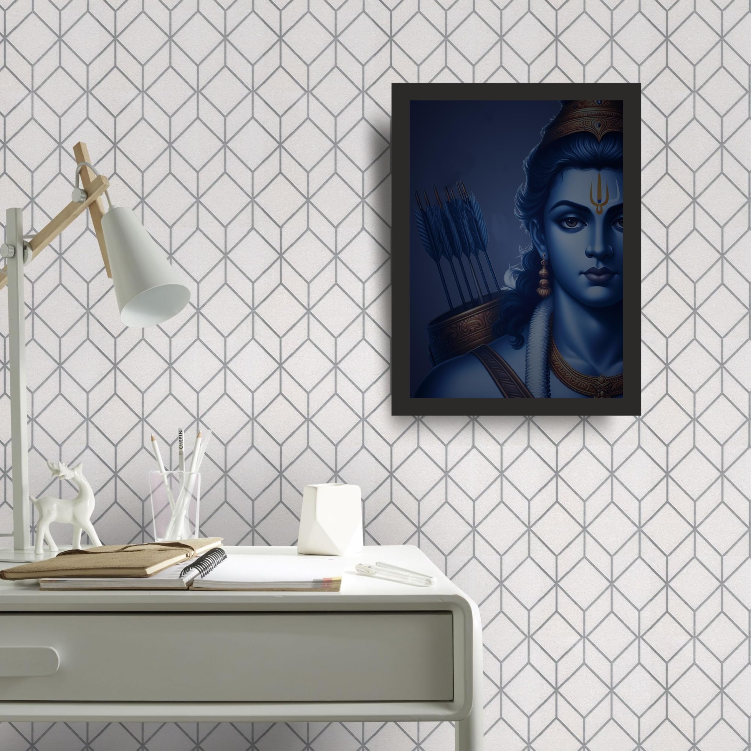 Lord Ram: Divine Serenity Portrait, 36x48 Inches – view 2