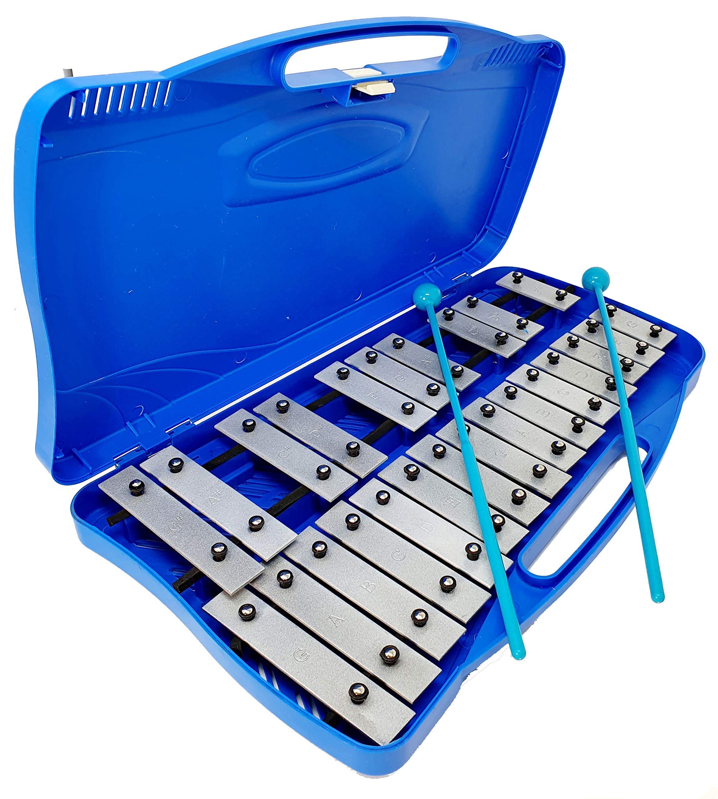 GLOCKENPIEL CARRILLON METALOFONO XILOFONO GEWA AG25N2 CROMATICO, 25 TECLAS SILVER CON ESTUCHE Y MAZAS - ROCKMUSIC ESPAÑA
