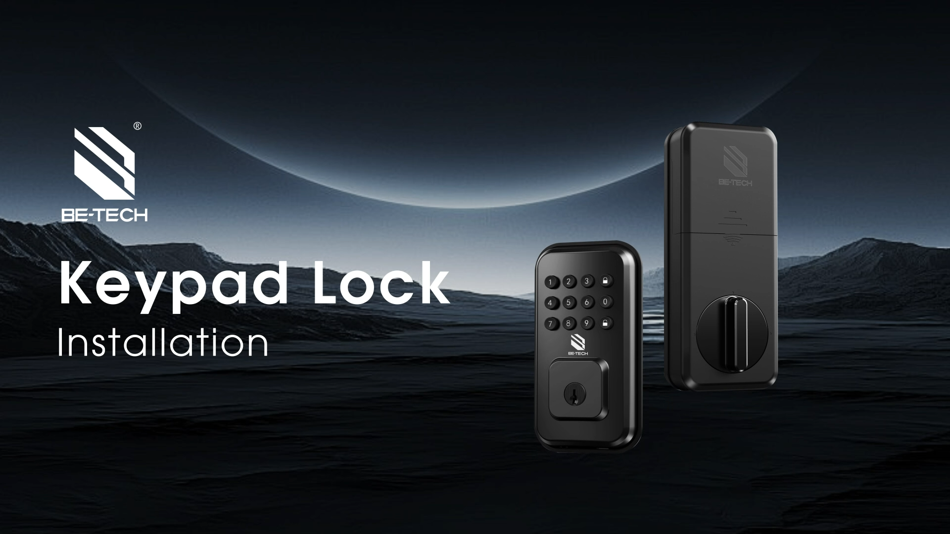 Smart Door Lock Keyless Entry With 2 Pull Handles Electronic Front Door - View #3
