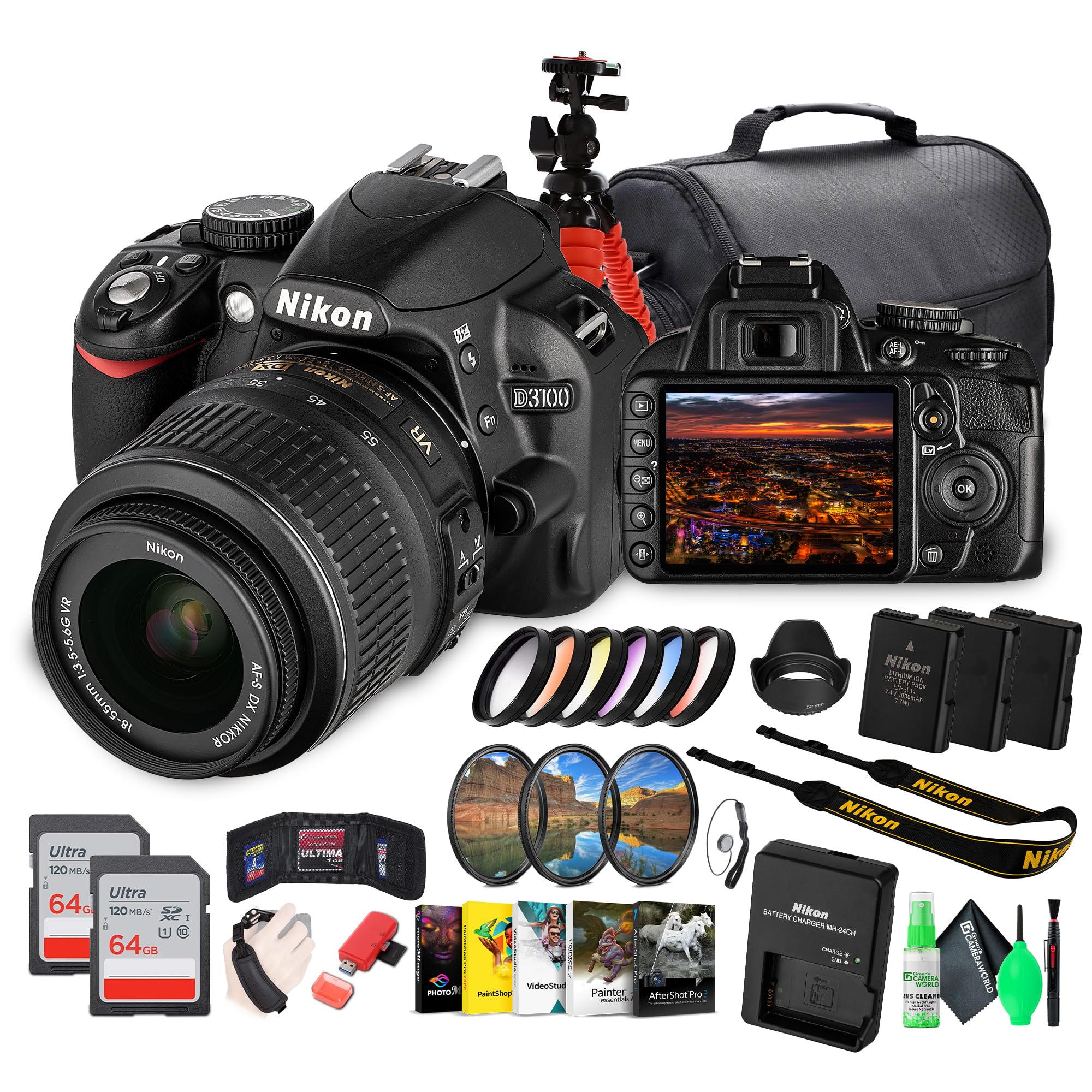 Nikon - Nikon D3100 18-55 VR KIT 一眼レフ Amazon | Nikon デジタル一眼レフカメラ D3100 18-55 VR Kit