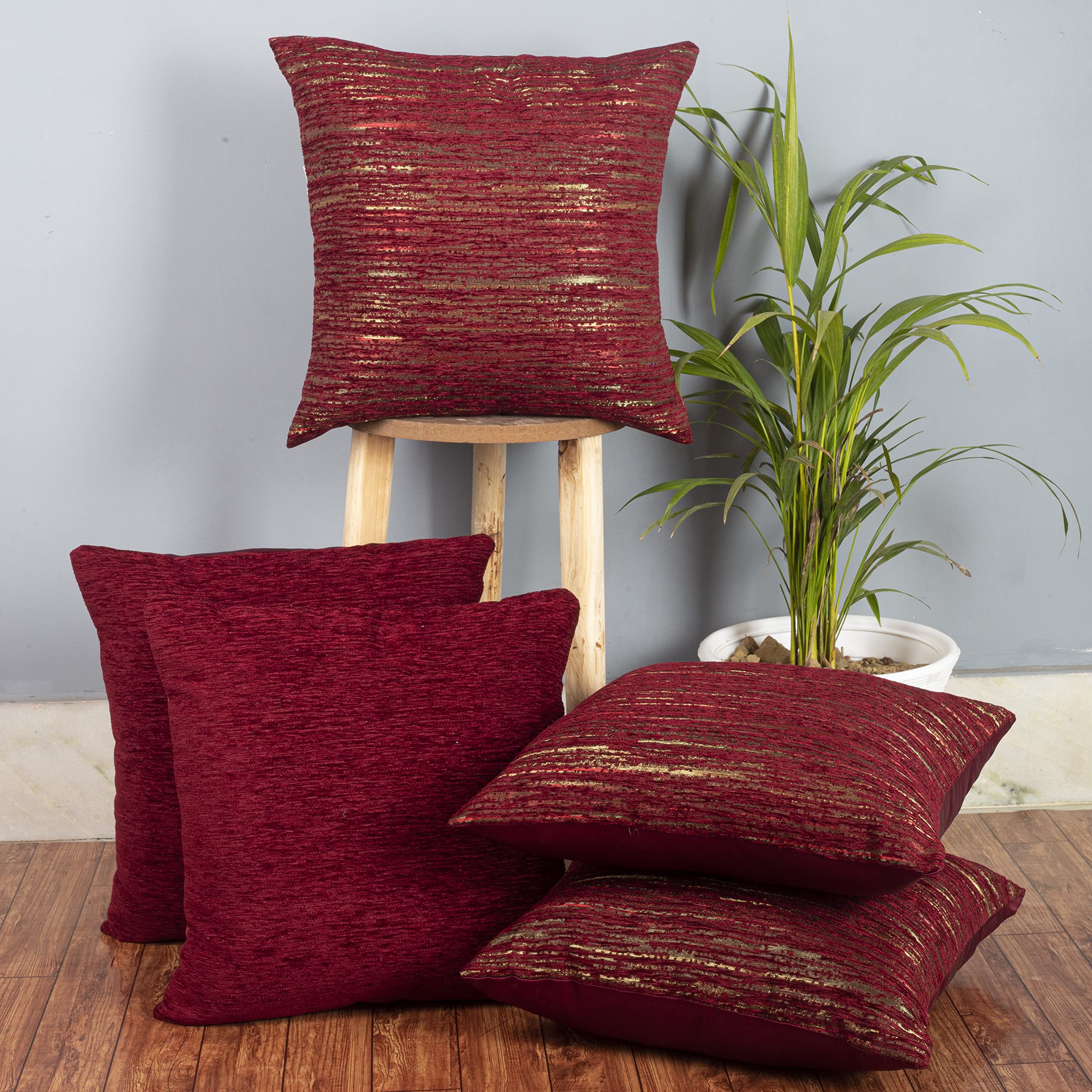 See full amazon price history chart for Cazimo Jacquard Abstract Cushion Covers - Set of 5, 16 * 16 inches (Maroon) Cazimo Jacquard Abstract Cushion Covers - Set of 5, 16 * 16 inches (Maroon) (B09N3TFD8V) Amazon Price History, Amazon Price Tracker