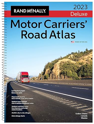 Rand McNally 2023 Deluxe Motor Carriers' Road Atlas (Rand McNally Motor Carriers' Road Atlas DELUXE EDITION)