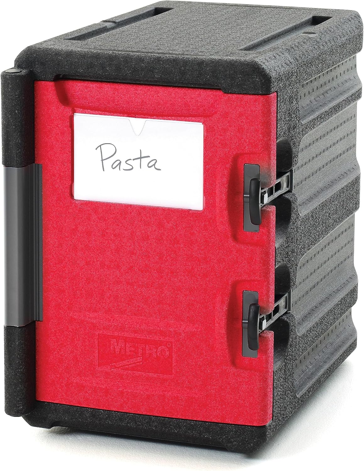 METRO Mightylite ML400 Front-Loading Insulated Pan Carrier - Professional-Grade Multipurpose Food Carrier and Catering Food Warmer - 60 qt or 6 Pan Capacity - Red