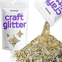 Vista 42 de Hemway Craft Glitter - Escamas de lentejuelas metálicas de varios tamaños para manualidades de resina y epoxi, suministros para vasos, tarjetas