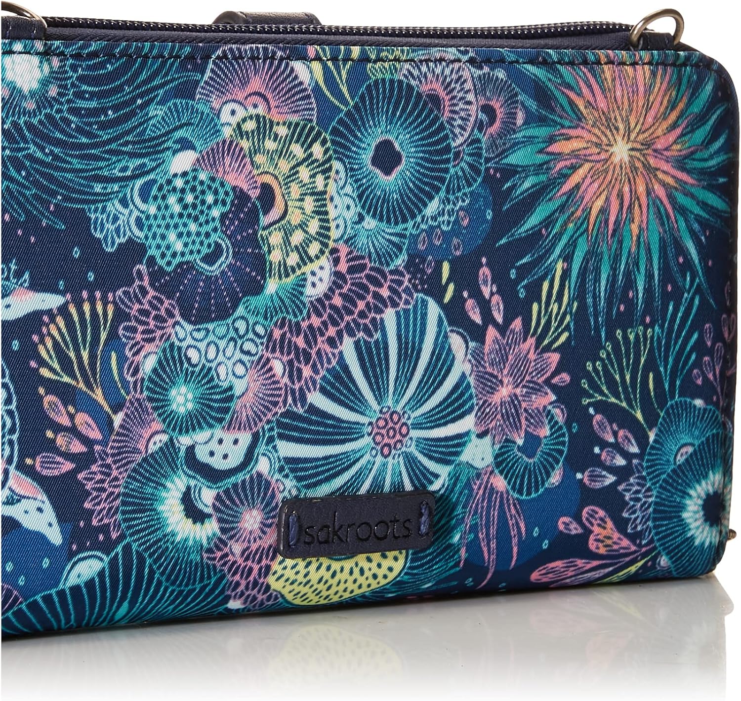 Sakroots Artist Circle Smartphone Crossbody in Coated Canvas, Detachable Wristlet Strap - Image 4