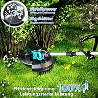 Olubfdh 21V 1000W Akkumulátoros Fűnyíró Brushless Motor 3in1 Forgatható Fej 4