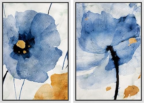 Miniatura 59 de IDEA4WALL Lienzo enmarcado para pared, juego de arte Bauhaus dorado de mediados de siglo, patrón de cuadrícula moderna, ilustraciones con formas