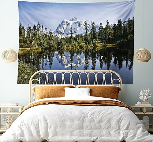 Miniatura 43 de Ambesonne Tapiz vintage, detalles de relojes mecánicos, diseño steampunk, diseño steampunk, para colgar en la pared para dormitorio, sala de estar,