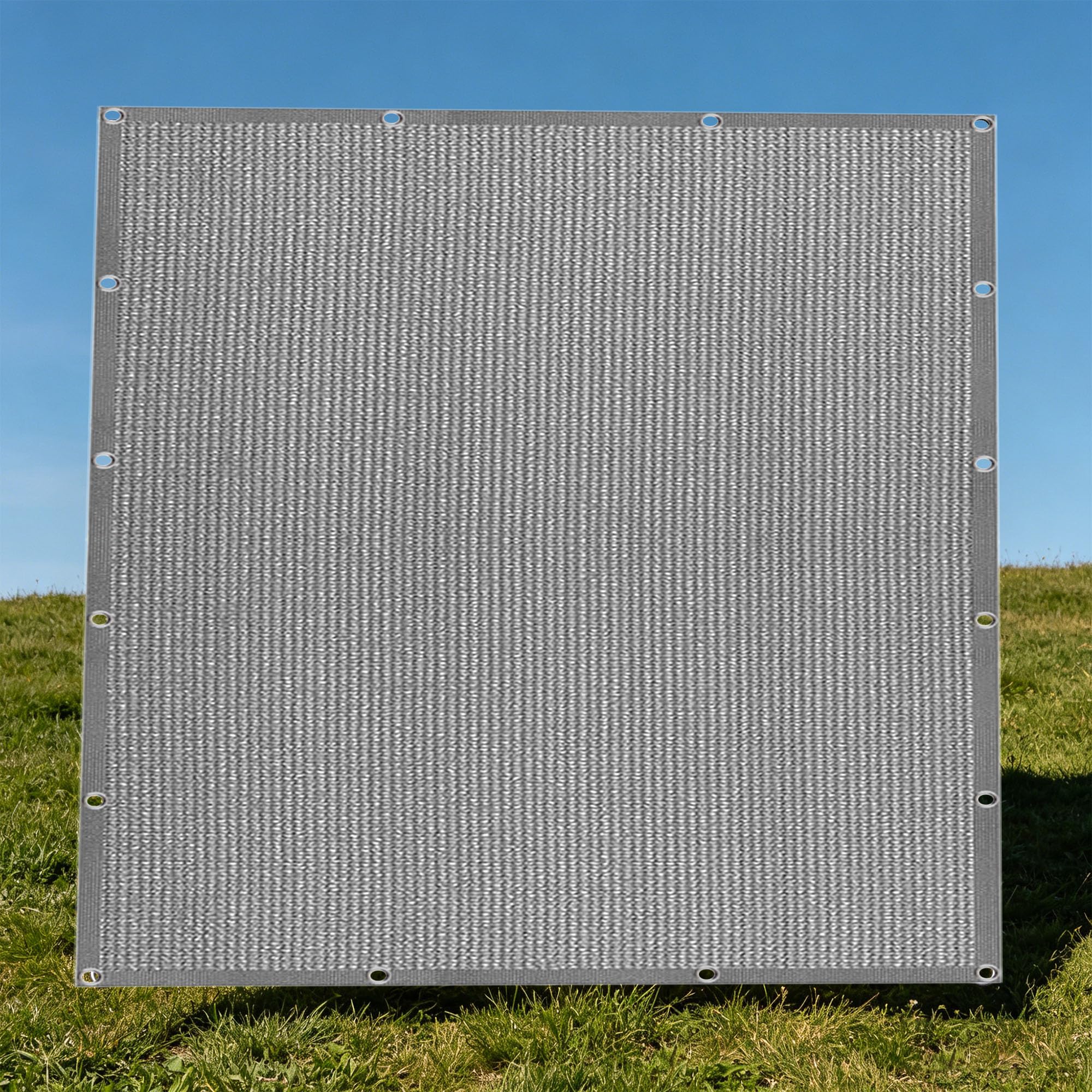 Voile d'ombrage résistant et perméable 3.8 x 3.8 m anti-effet de serre