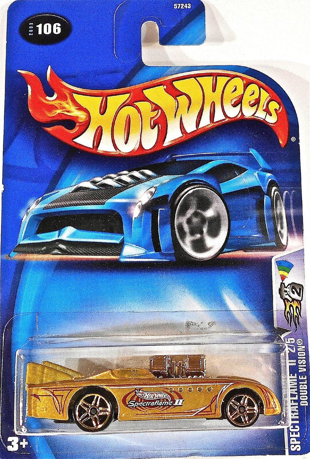 Hot Wheels 2003 Spectraflame II Double Vision 2/5 Gold Card 106