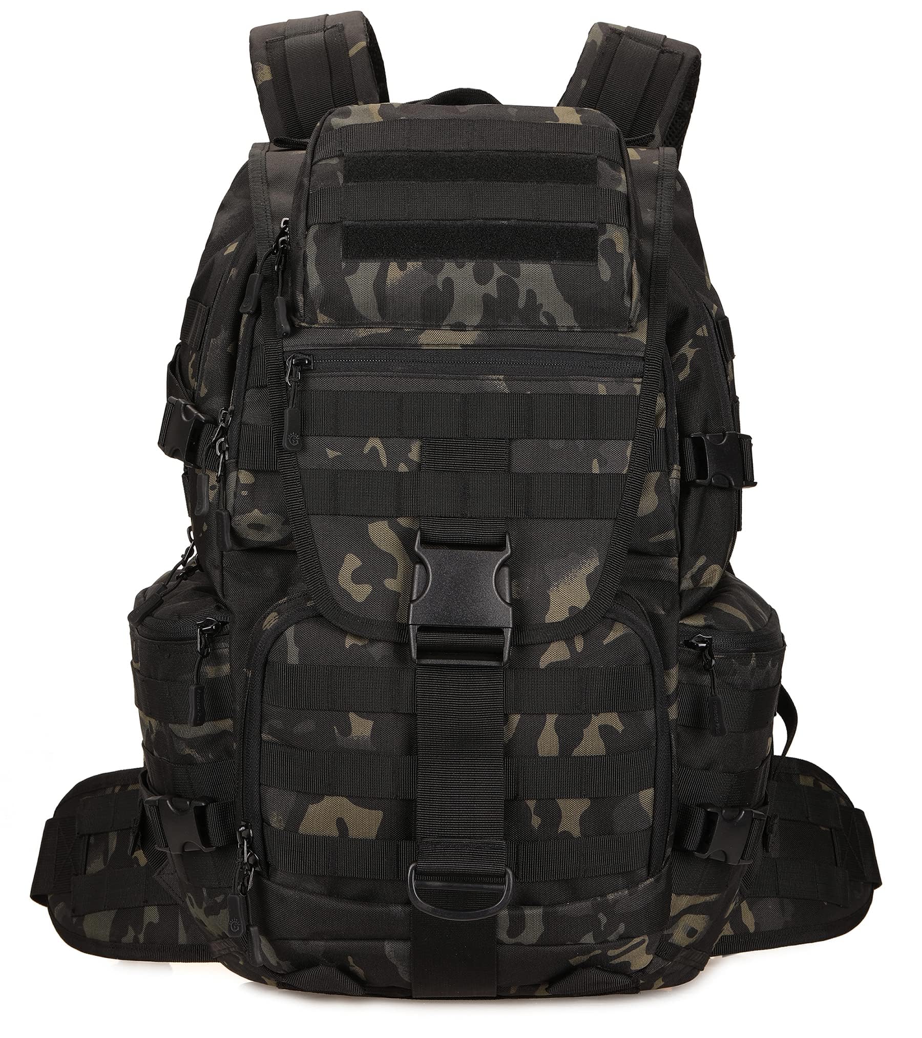 KXBUNQD 50L Military Tactical Backpack Hiking Waterproof Backpack Large Military Pack 3 Day Assault Pack Molle Bag Rucksack