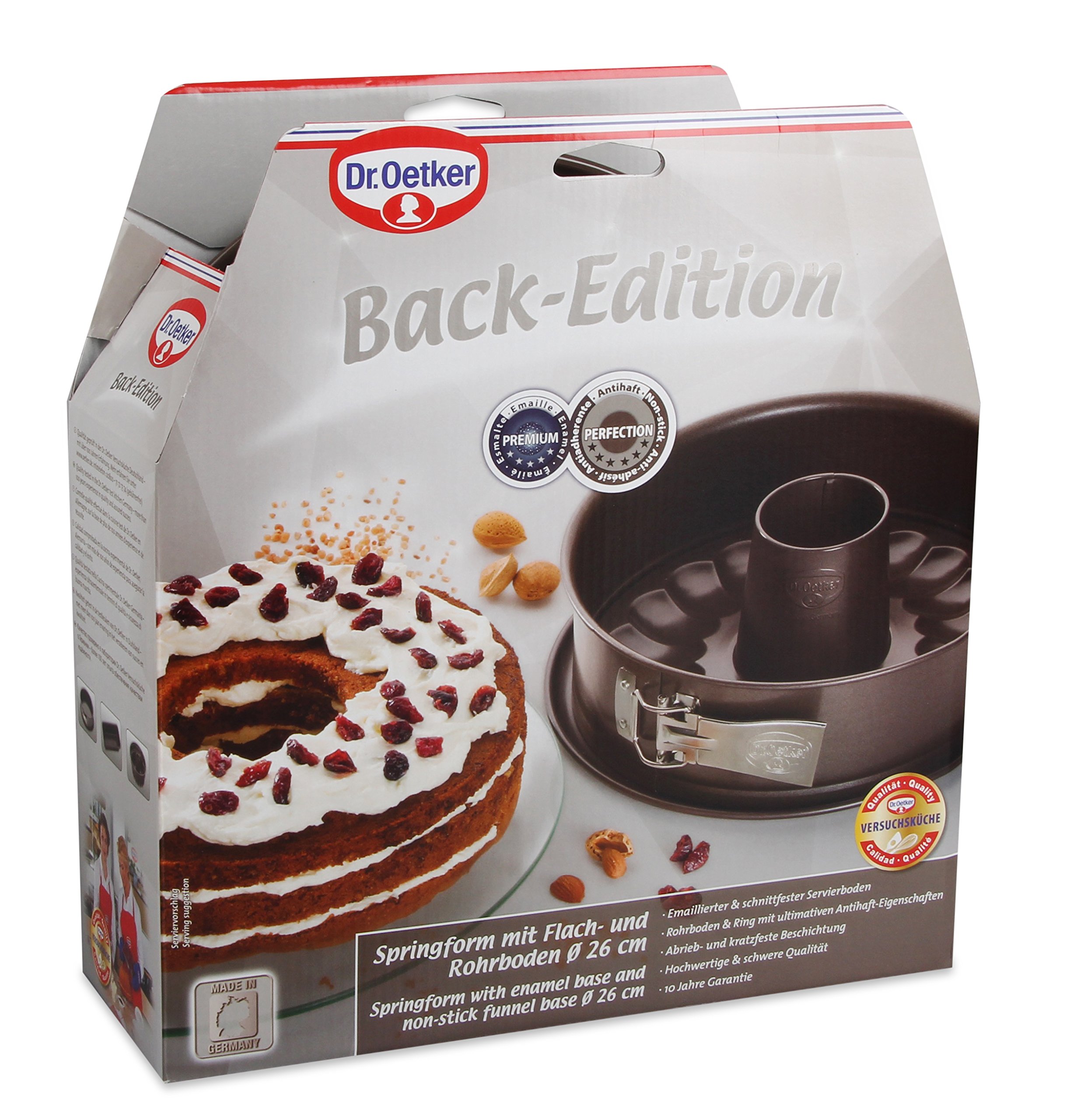 Dr. Oetker Springform, Chapa de Acero, marrón, 26 cm
