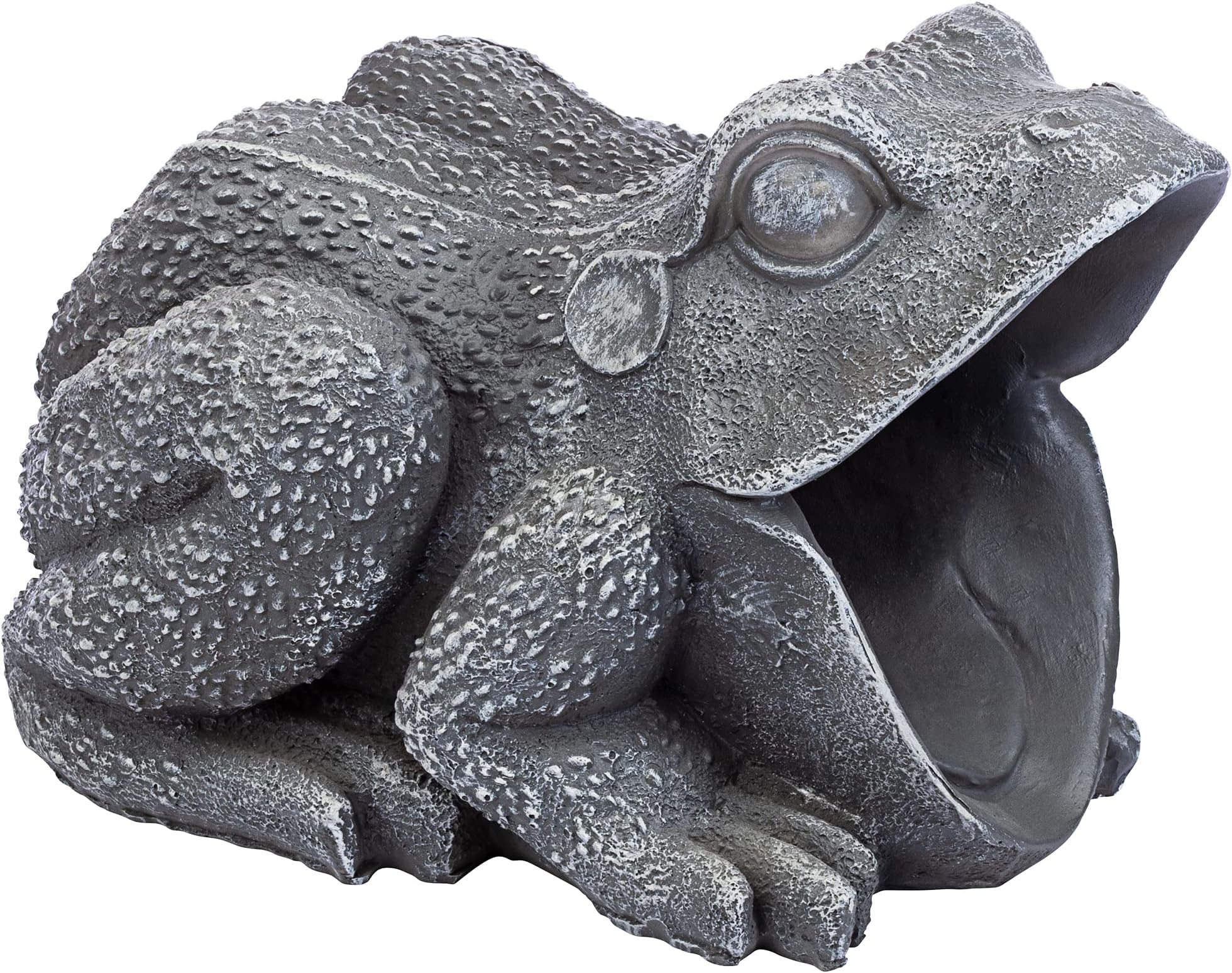 QM7512081 Garden Frog Decorative Object, Grey Stone