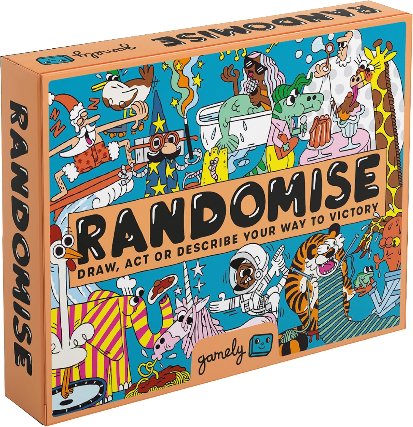 Randomise pocket-size party game