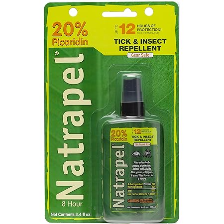 Natrapel Picaridin Insect Repellent 3.4 oz Pump Spray – 12 Hour Bug Repellent Repels Mosquitoes, Ticks and More