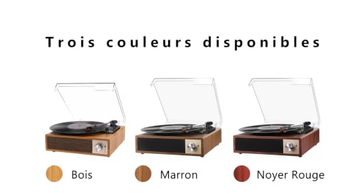 Platine Vinyle Bluetooth 5.4, Tourne-Disque avec Haut-Parleurs Stéréo Intégrés, 3 Vitesses (33/45/78 Tours/Min), Lecteur Vinyle Compatible avec RCA, USB et Entrée/Sortie AUX, Acajou - Les Beatles, Paul McCartney, John Lennon, RIngo Starr, George Harrison Platine Vinyle Bluetooth 5.4, Tourne-Disque avec Haut-Parleurs Stéréo Intégrés, 3 Vitesses (33/45/78 Tours/Min), Lecteur Vinyle Compatible avec RCA, USB et Entrée/Sortie AUX, Acajou