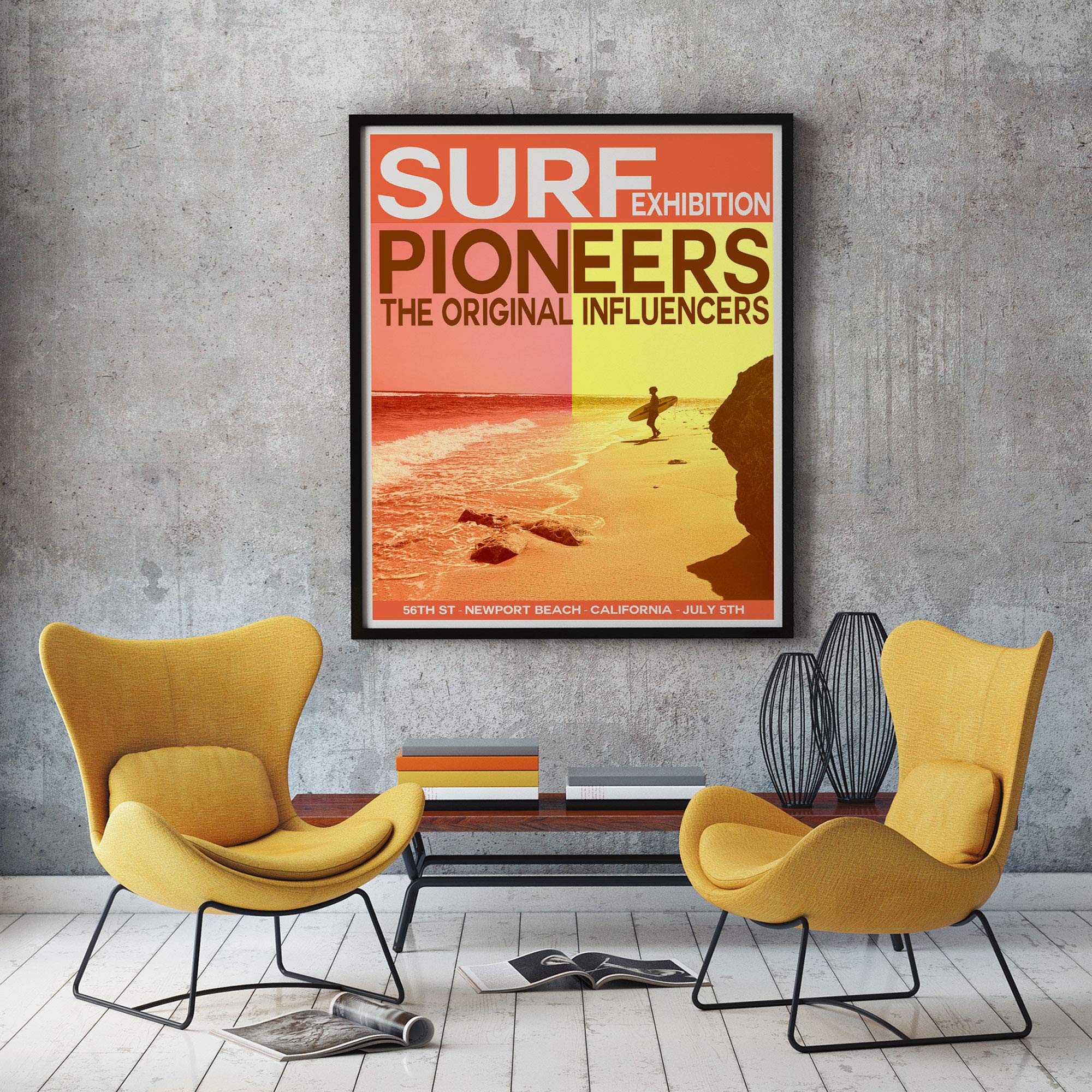 Amazon.com: Surf Exhibition Poster Surfing Wall Art Decor (16.5 x