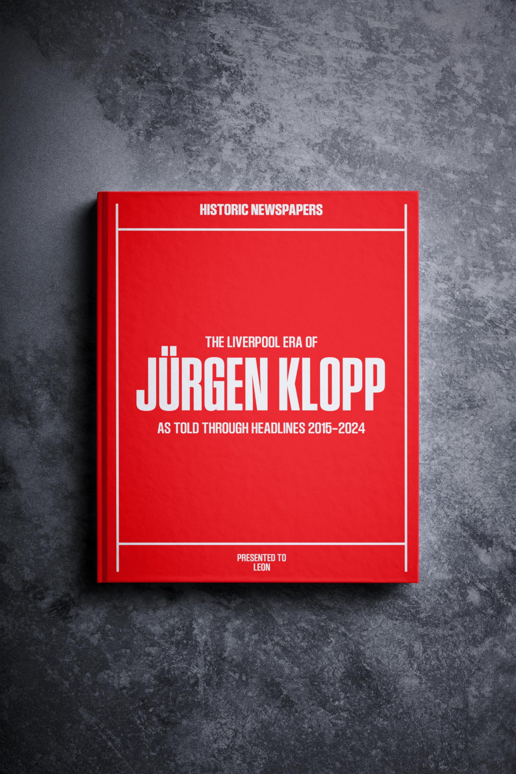 Historic Newspapers Personalised Klopp Football Newspaper History Book — image 1