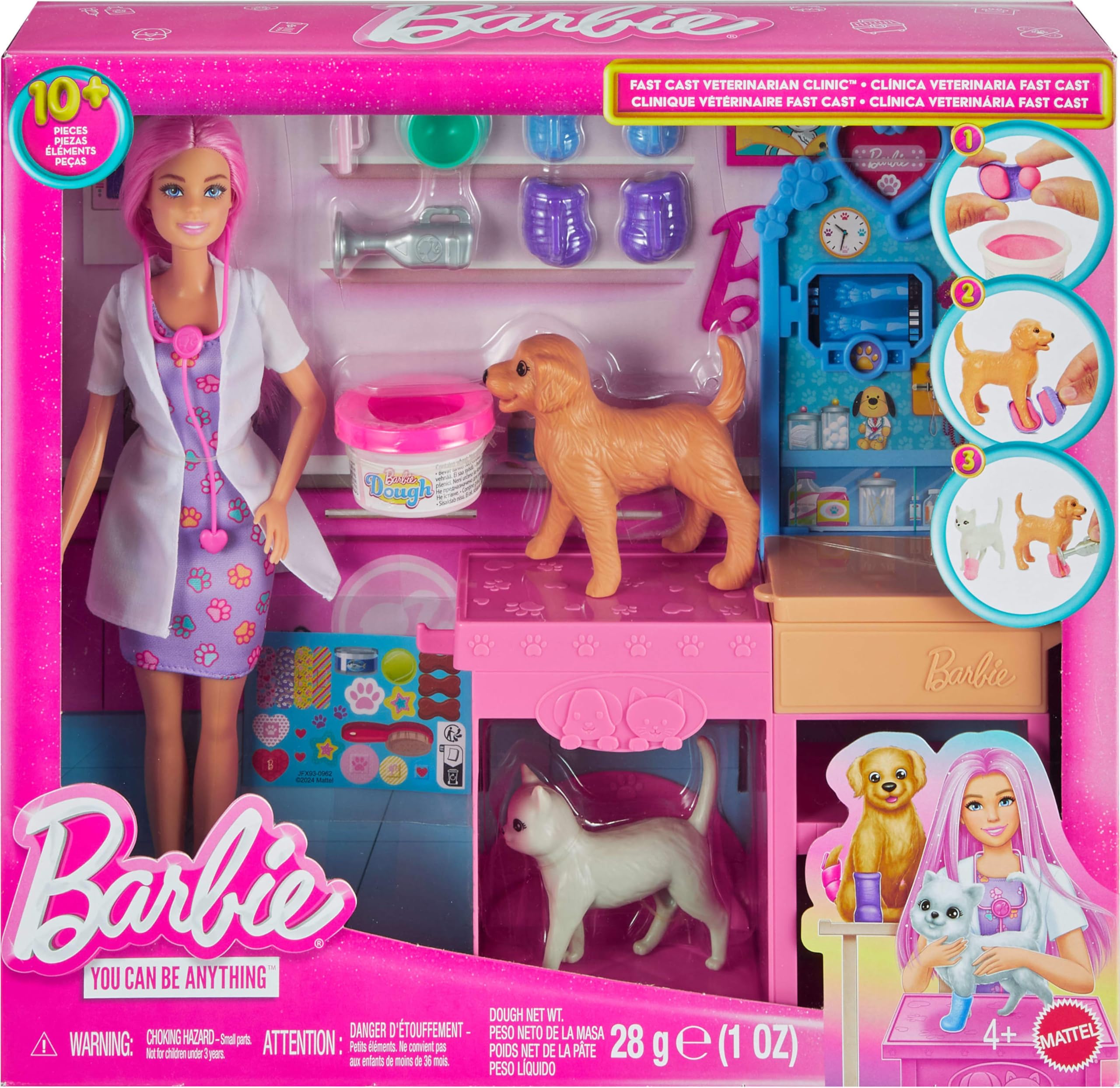 Barbie JFX93 Careers Pet Veterinary Doll Playset : Amazon.sg: Toys