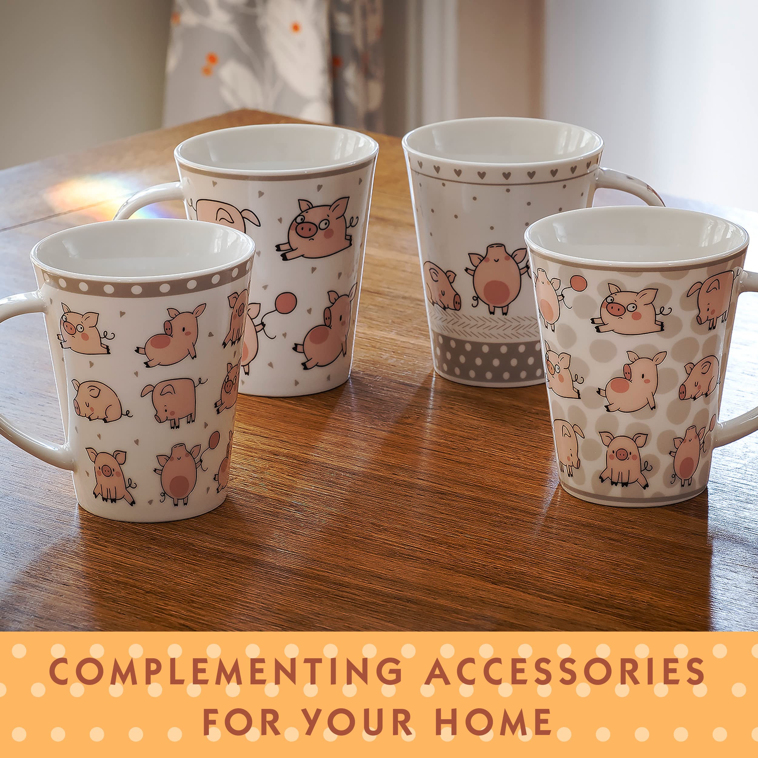 SPOTTED DOG GIFT COMPANY Lot de 2 Tasse Chat et Chien en Céramique, Ensemble de Mug Original