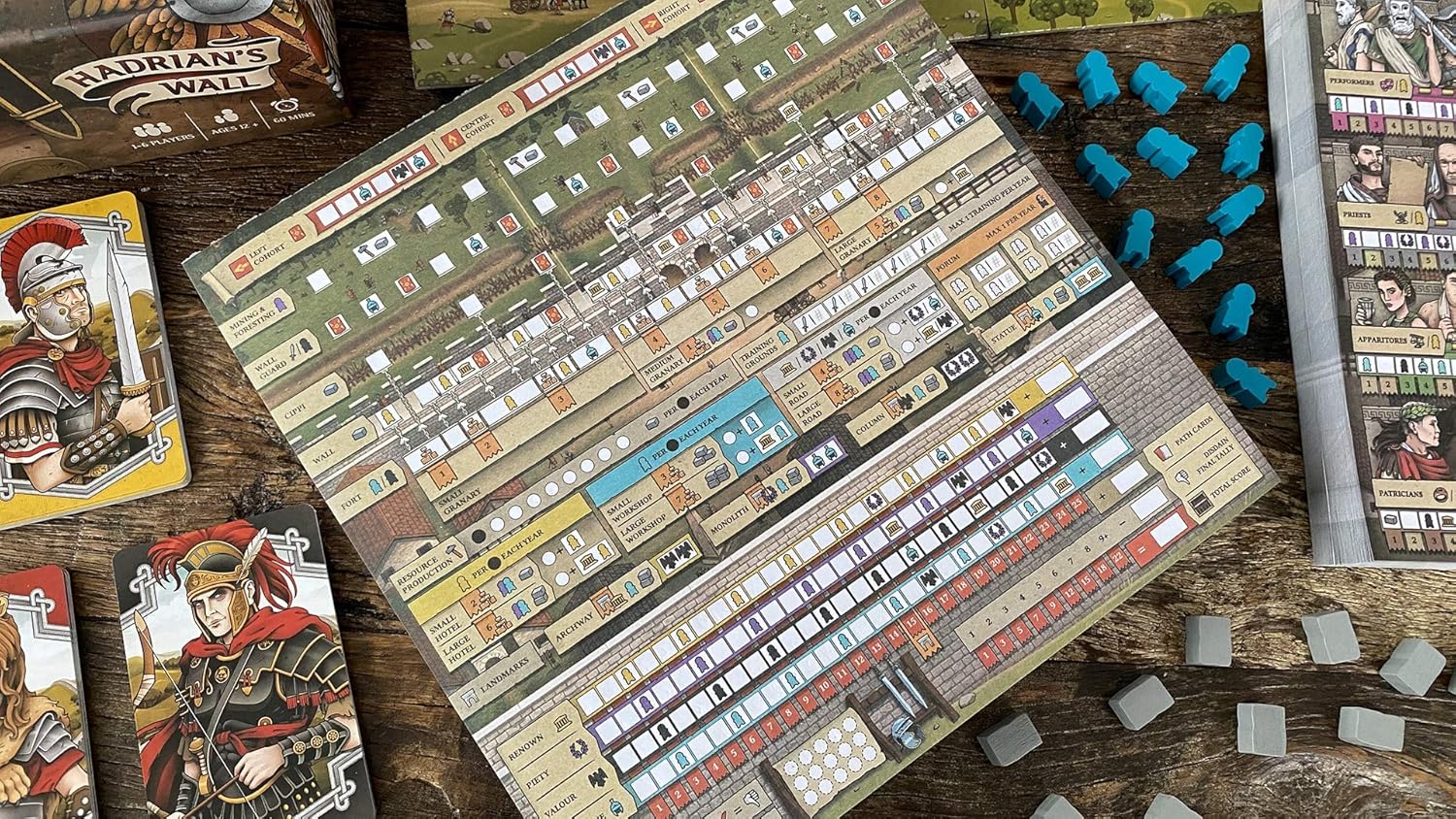 Renegade Game Studios: Hadrian's Wall, Strategy Board Game, 60 Minute Play Time, 1 to 6 Players, For Ages 12 and up