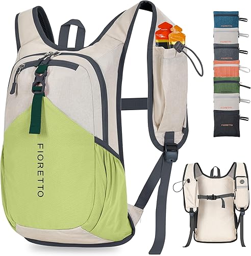 Miniatura 115 de FIORETTO Mochila de senderismo de 15L para mujeres y hombres, mochila mini plegable, ligera, pequeña mochila de día para camping, viaje, al aire