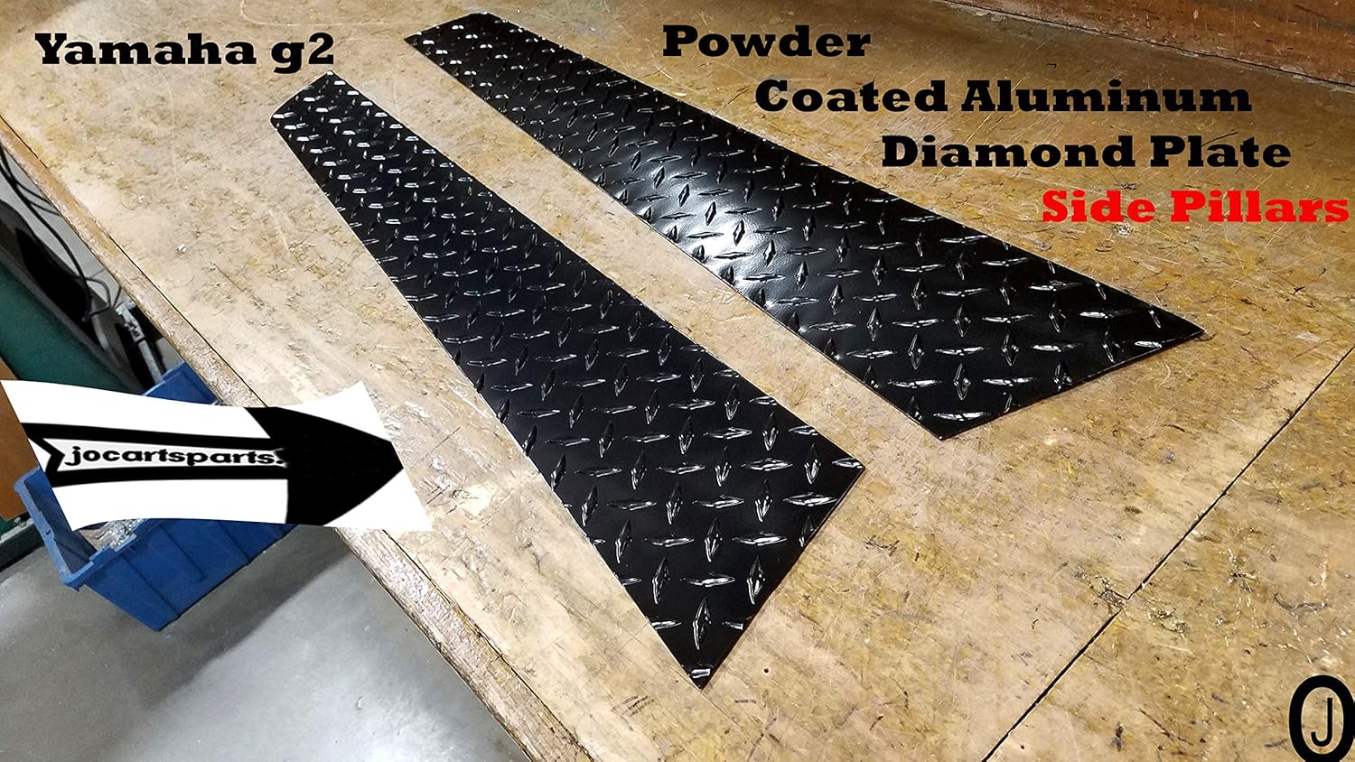 Fits Yamahaa G2/G9 Golf Cart Powder Coated Aluminum Diamond Plate Side Pillar Covers