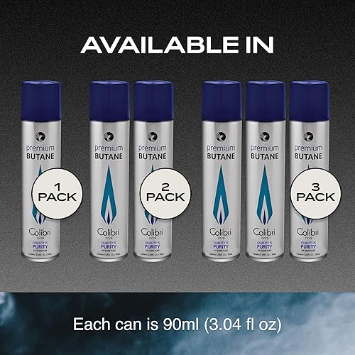 Miniatura 10 de Colibri Recambio de combustible de butano prémium para encendedores recipientes de repuesto de antorcha de butano 99999 de líquido de repuesto de