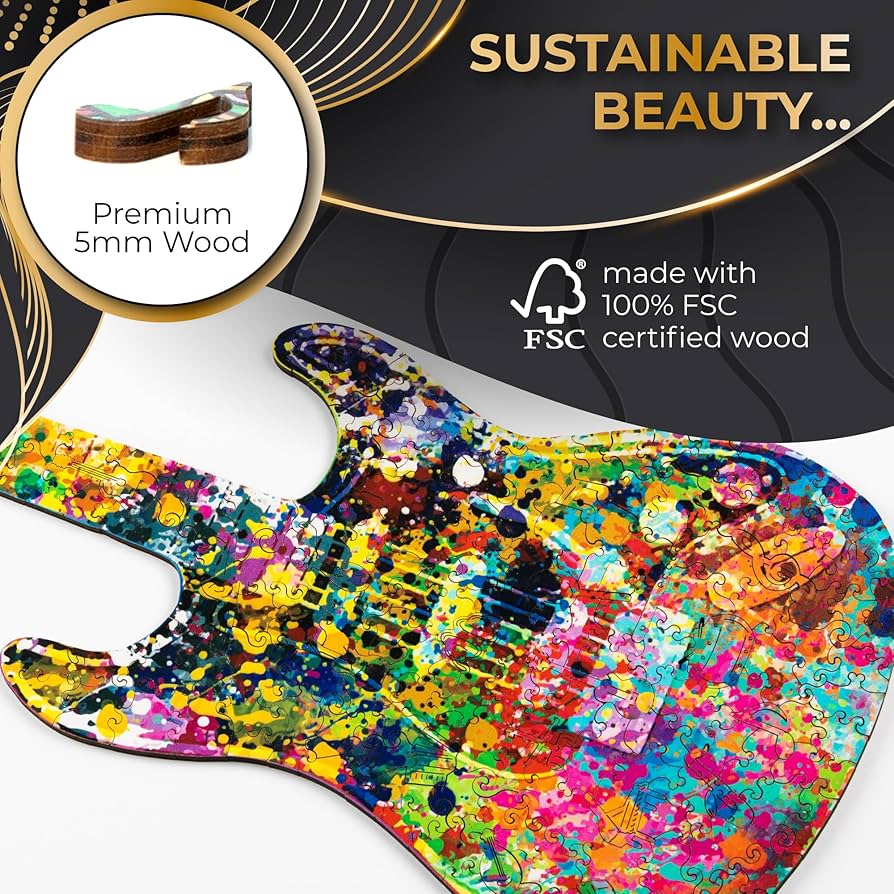 Amazon | ZenChalet - スプラッターギター200ピースパズル 大人