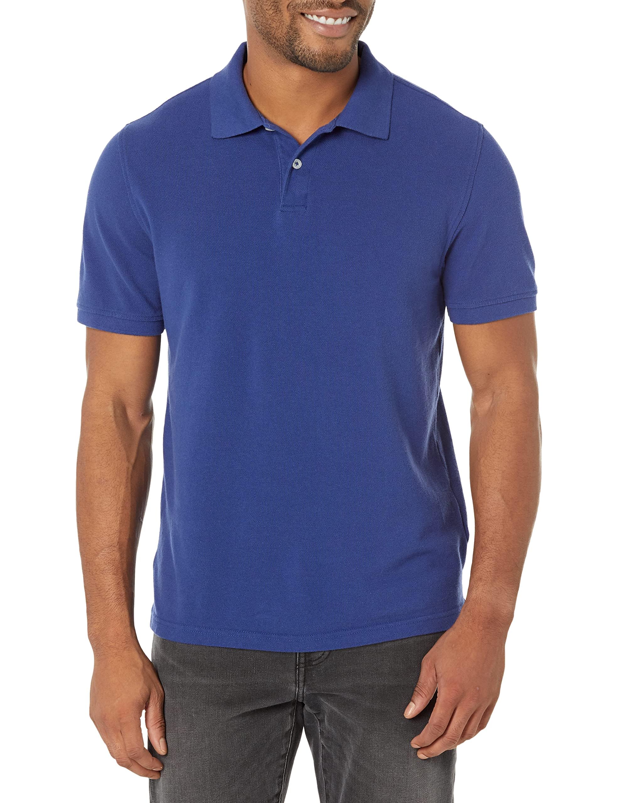 Amazon Essentials Herren Piqué-Poloshirt aus Baumwolle, Schmale Passform