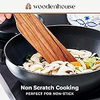 Vista 5 de Spurtle Set, Teak Spurtle Spatula Set of 5 - Spurtles Kitchen Tools Wooden – Non Stick Cookware for Serving, Stirring, Mixing, Scraping, Scooping By