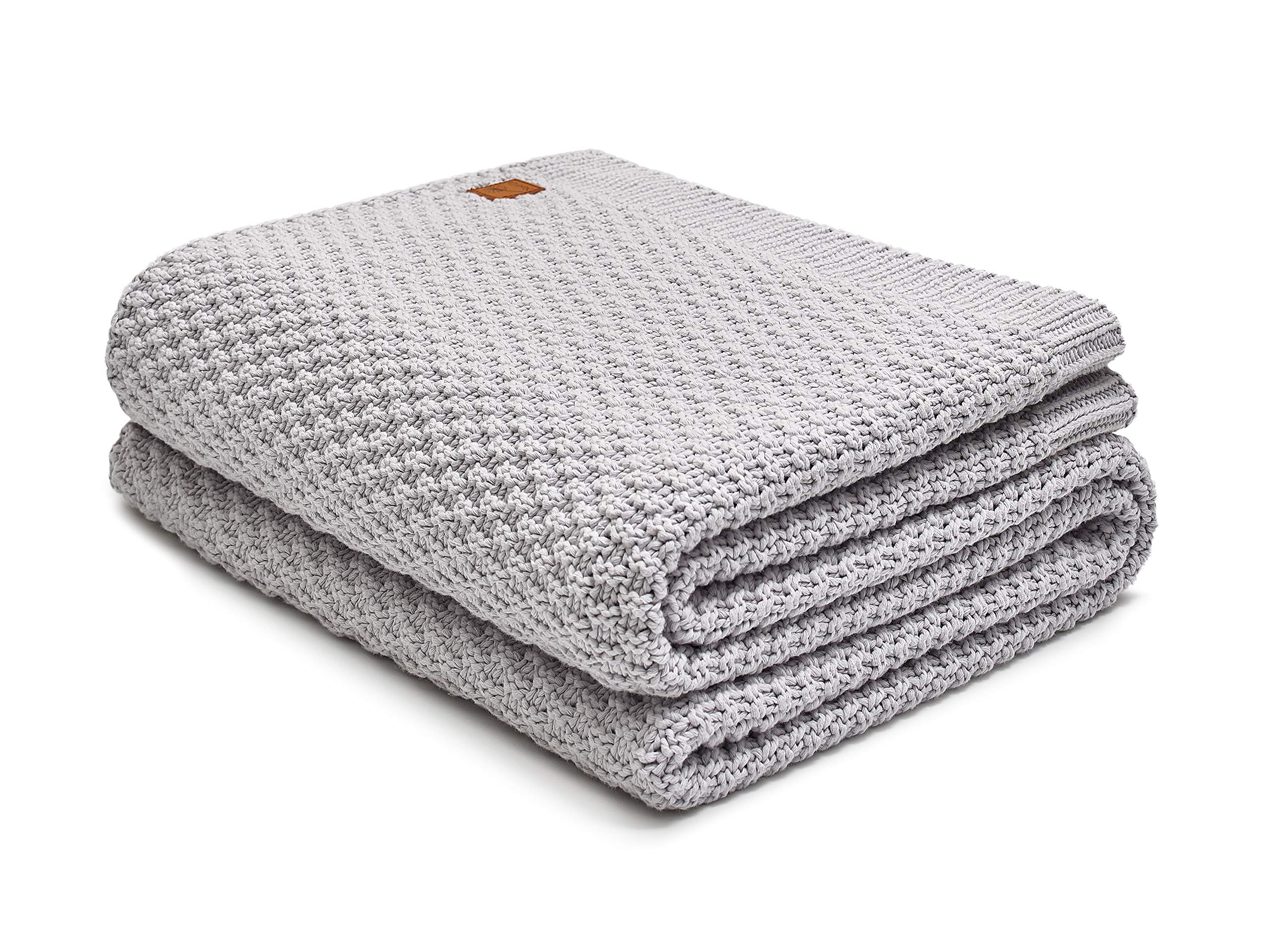 Nordville Babydecke Aus Bambus & Baumwolle – 100x80 Cm, Grau, Weich & Atmungsaktiv