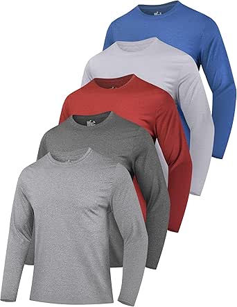 Miqool Long Sleeve Shirts For Men Quick Dry Moisture Wicking UPF 50 Spf Sun Protection Tee Shirts Casual Fishing Hiking Workout Athletic T Shirts - View #6