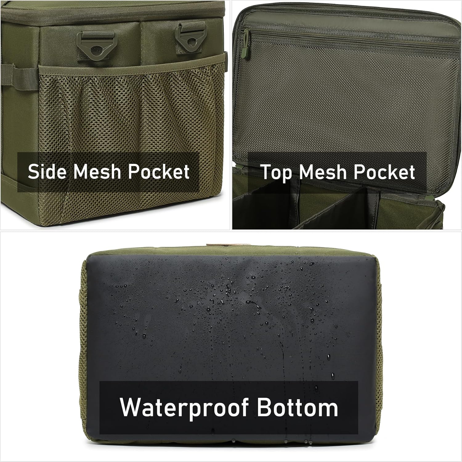 Tactical Camping Storage Bag 28L Tactical Utility Tote Bag Camping Cookware Organizer Trunk Organizer - Image 4