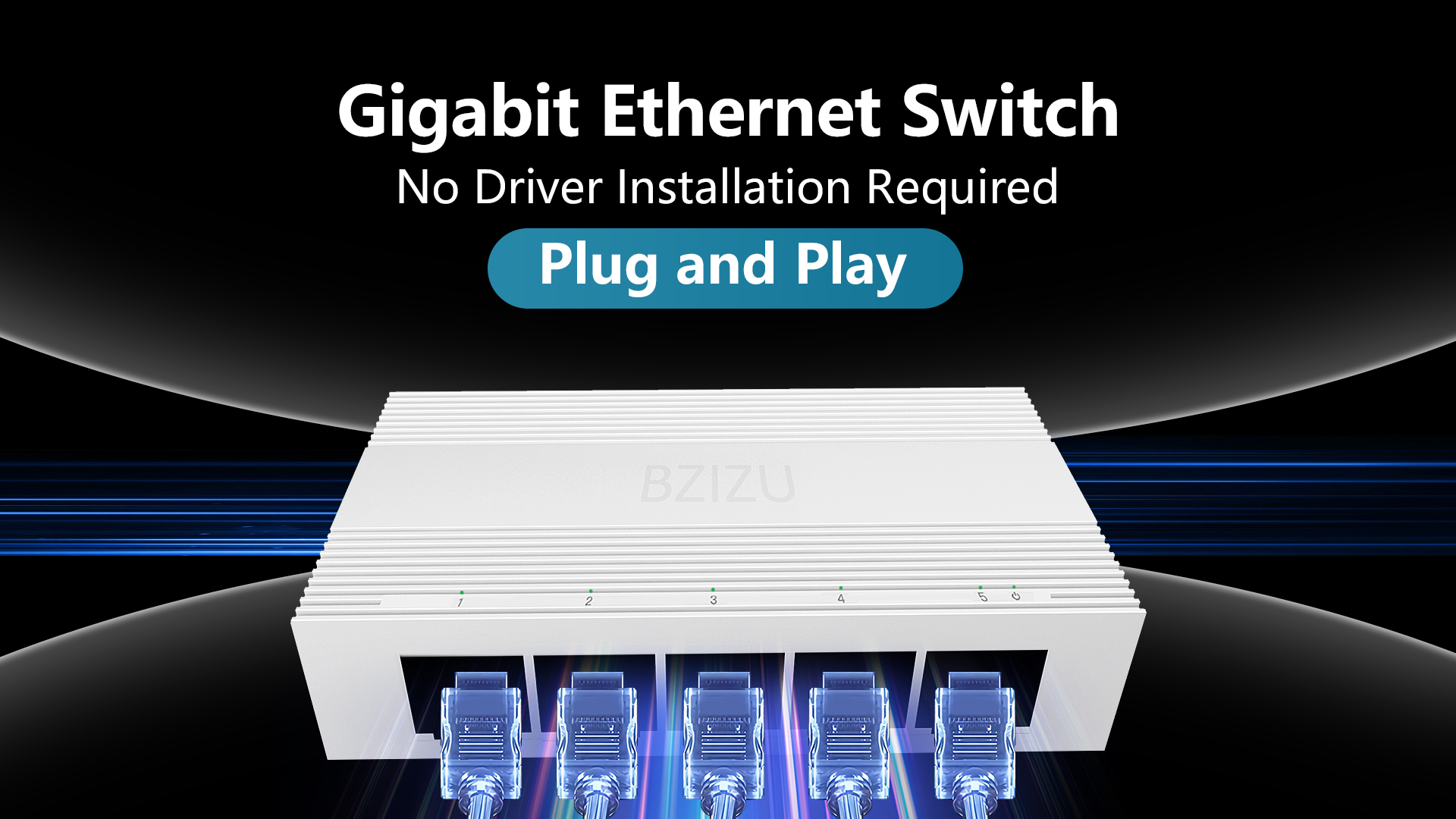 Amazon.com: BZIZU 8-Port Gigabit Ethernet Switch, Plug and Play