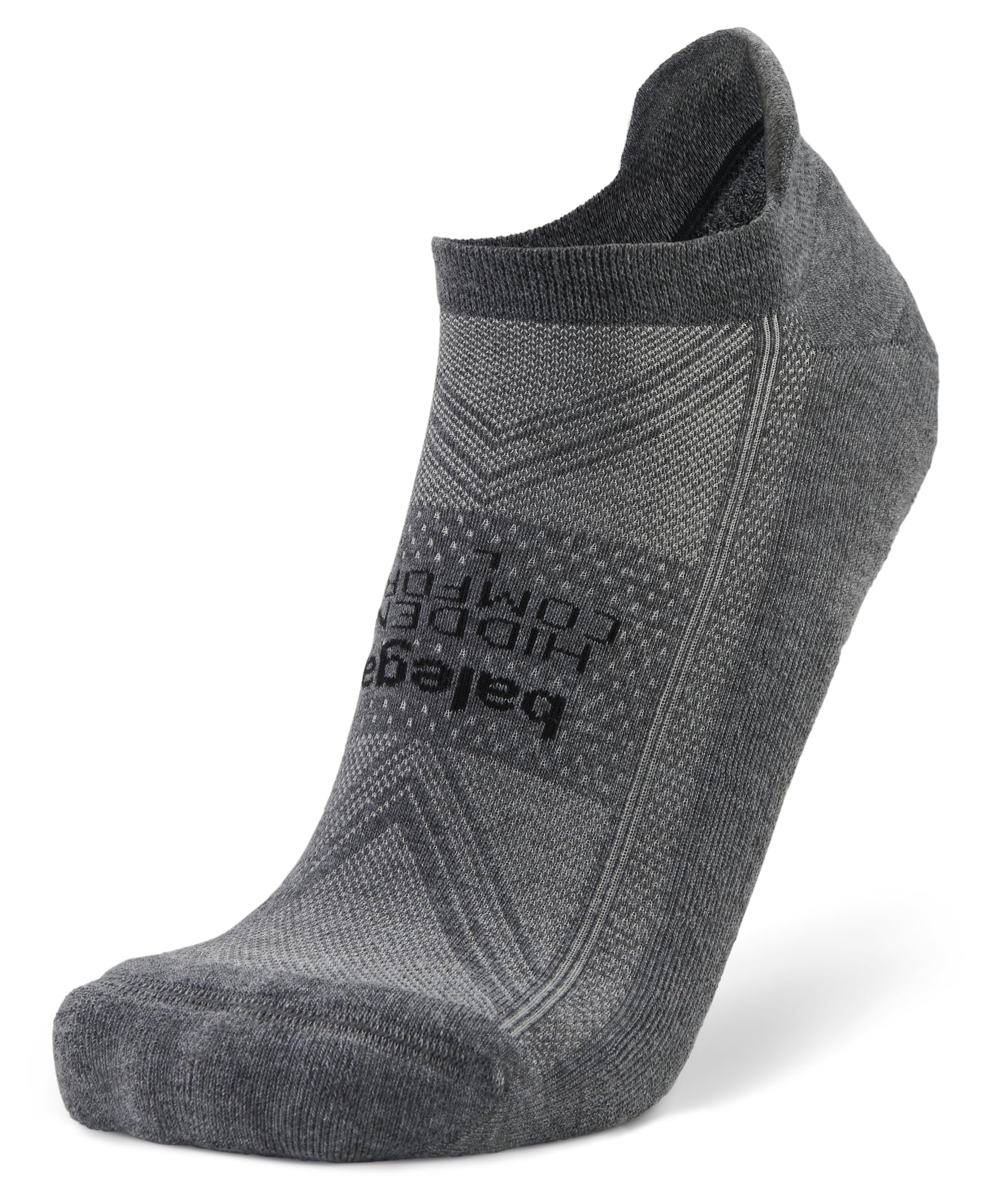Balega Hidden Comfort No Show Socks, Ultimate Moisture-Wicking Performance, Ergonomic Fit, Cushioned Support, Breathable Design, Ideal for Running and Daily Wear - Charcoal, Medium (UK Size 7-9)
