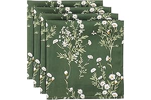 Spring Color Daisy Print Cloth Napkins