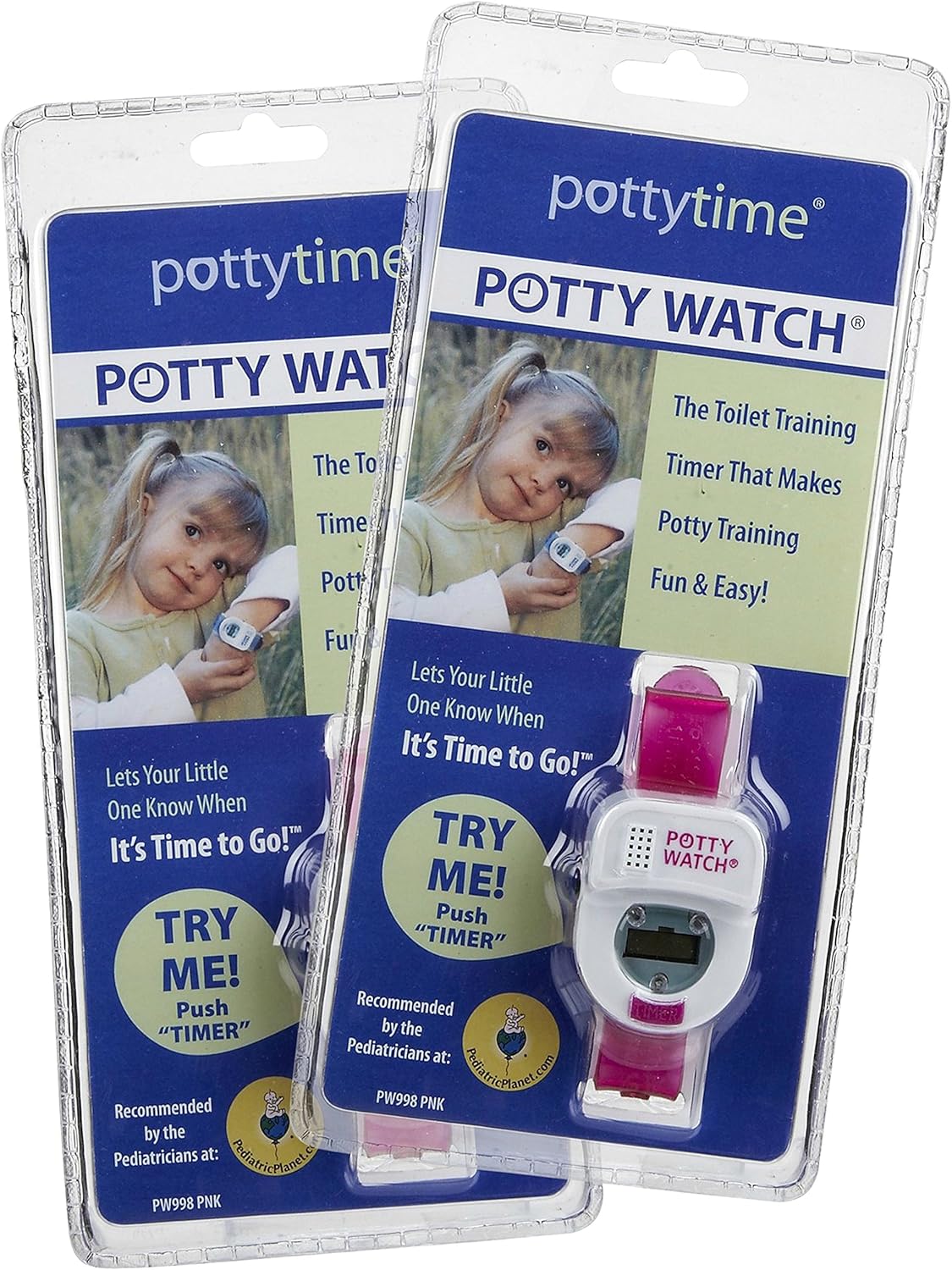 Potty Watch Potty Training Timer, 2 Pack Pink Amazon.co.uk Baby