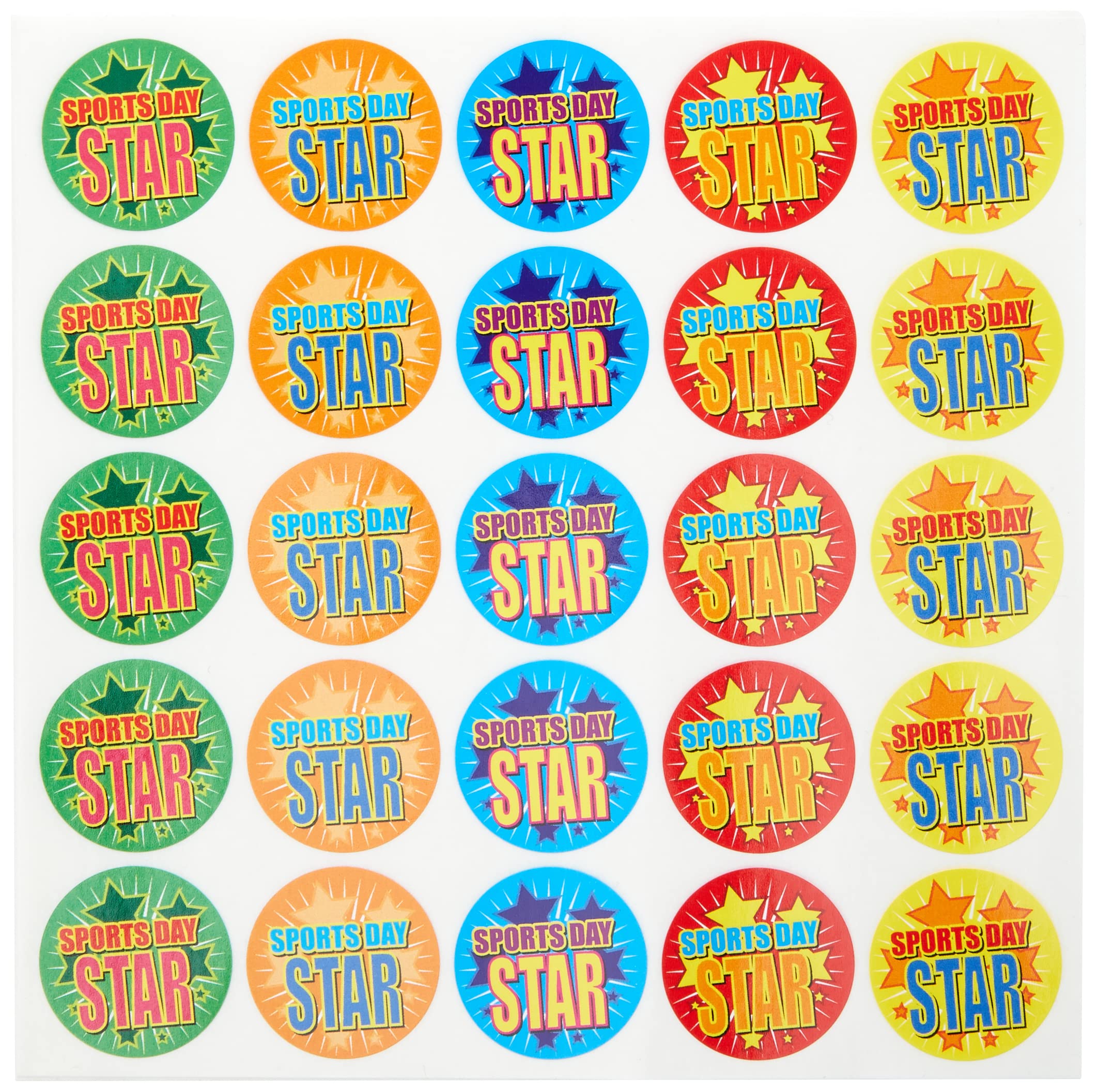 Sports Day Star Sticker Pack (250 Stickers)