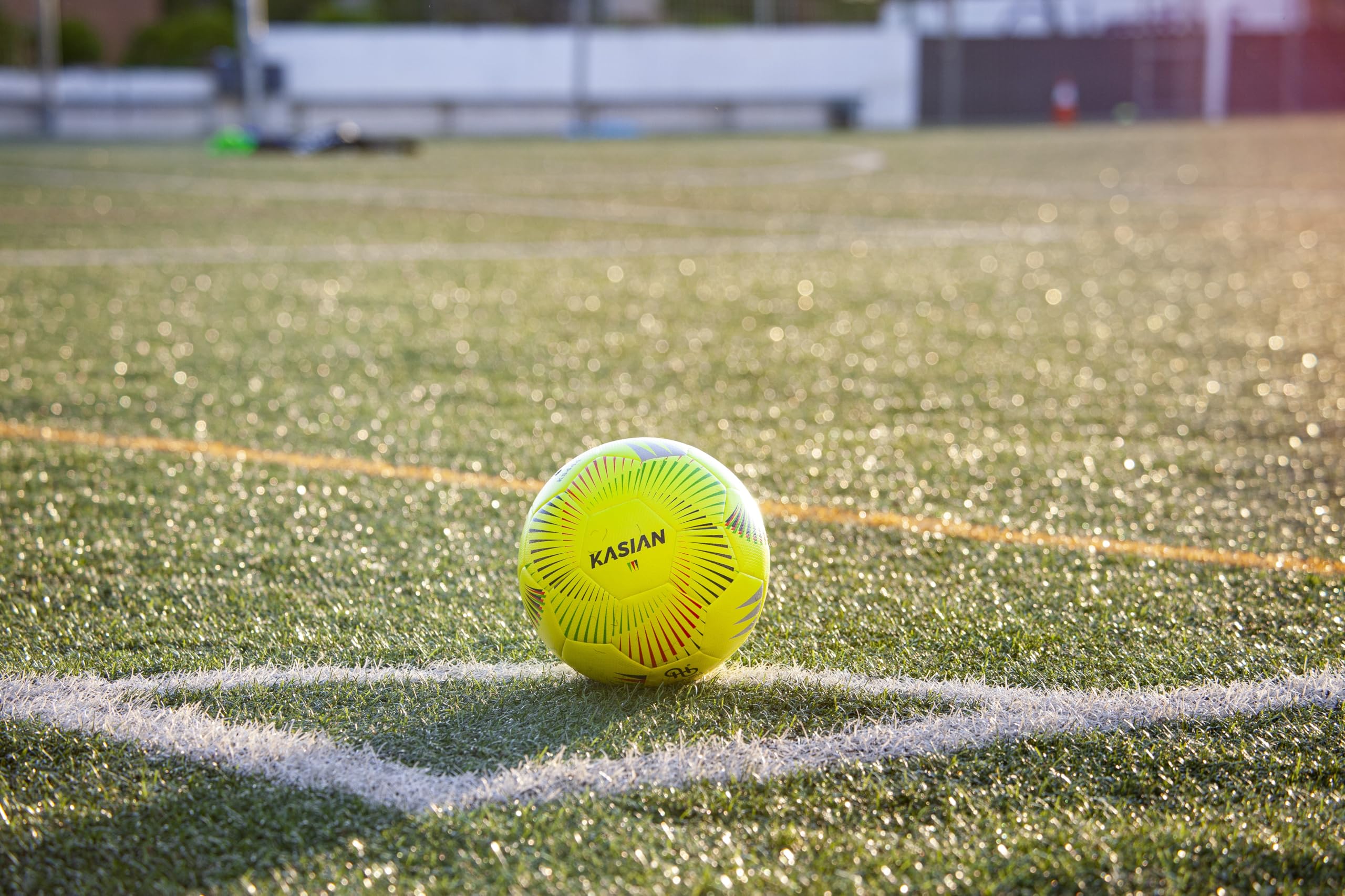 KASIAN Balón Fútbol Pro KS444, Control y Resistencia con Tecnología Hypercell, TPU de Alto Rendimiento, Amarillo