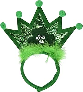 Mardi Gras Jester Headband Party Supplies - Adult Clown Hat With Pompoms