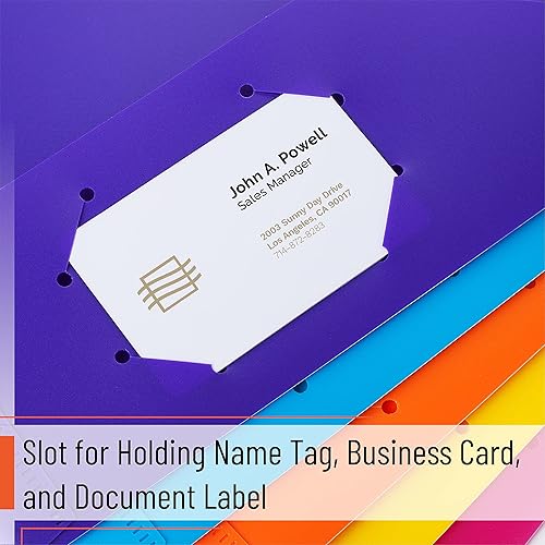 Miniatura 7 de Mr. Pen - Carpetas de plástico con bolsillos, 5 piezas, colores surtidos, carpetas con bolsillos, carpetas de plástico resistente con dos bolsillos,