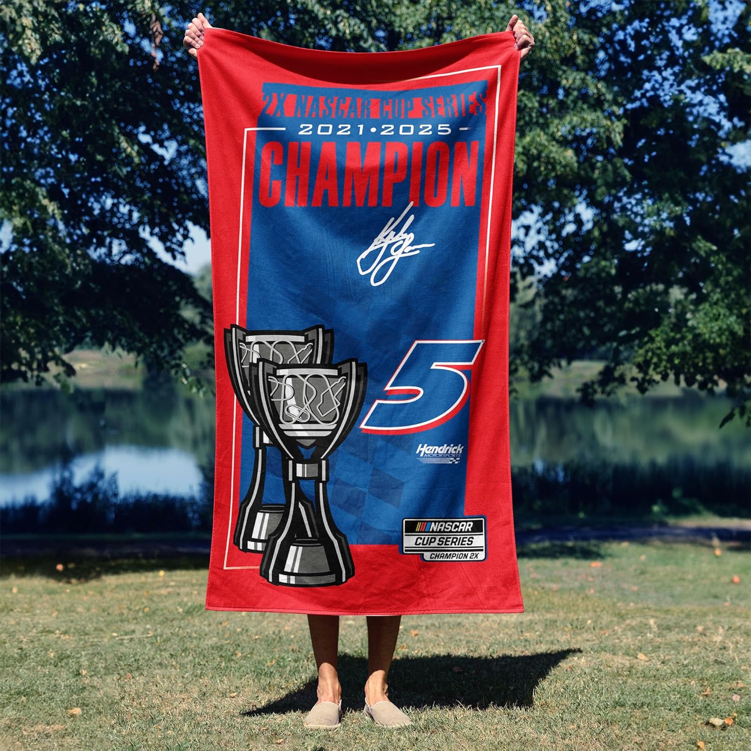 Northwest NASCAR Beach Towel, Cotton Blend Lightweight Bath, Pool Swim Travel Fan Gear, 30 x 60 Inch