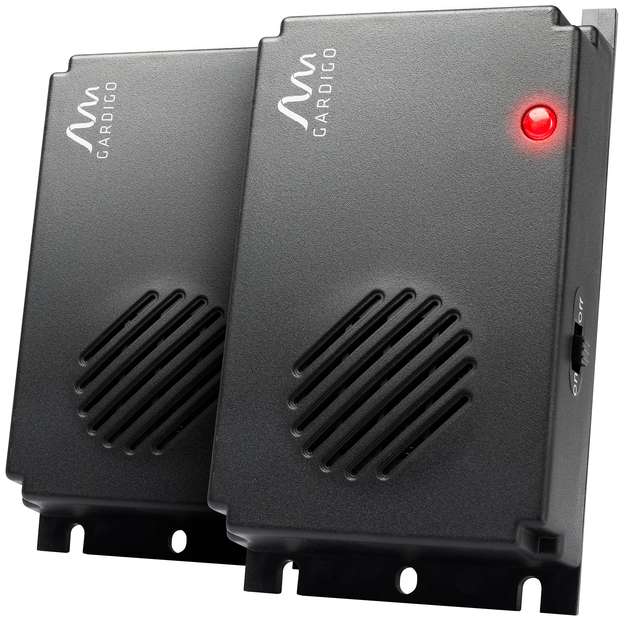 Gardigo® Marderschreck Marder-Frei Mobil - 2er Set | Marderschreck Auto | Ultraschall Marderabwehr | Marderschreck Auto Batteriebetrieben | Marderschutz für KFZ, Motorraum, Dachboden, Haus, Garten