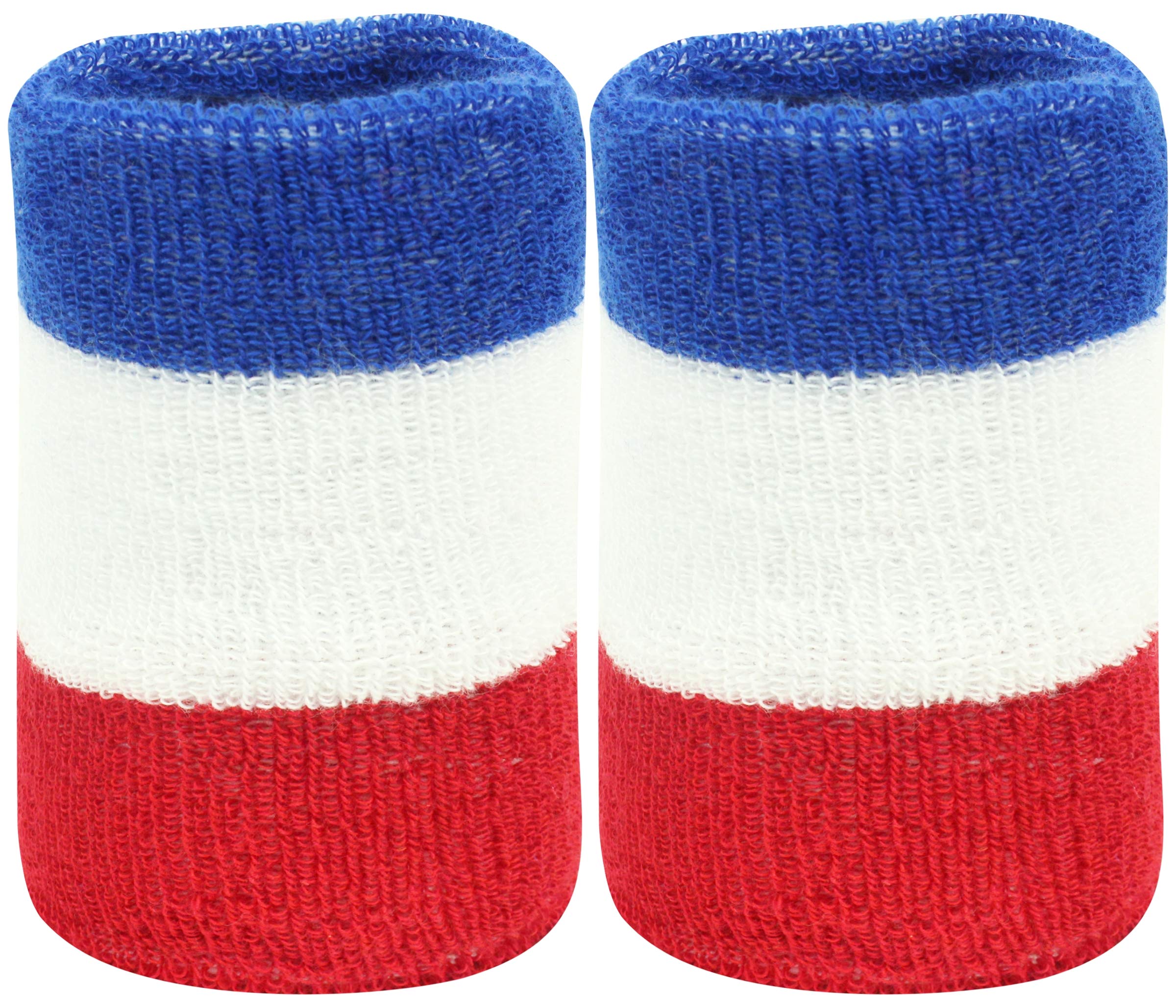 Neska Moda Unisex Pack of 2 Tricolor Striped Cotton Wrist Band (B07W765PCM) Amazon Price History, Amazon Price Tracker