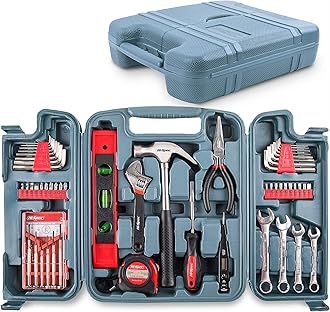 Hi-Spec 53pc Mechanics Hand Tool Kit Set – Basic DIY Toolbox for Home, Office & Garage, Essential Tools for Quick Repairs, Maintenance & General DIY Tasks