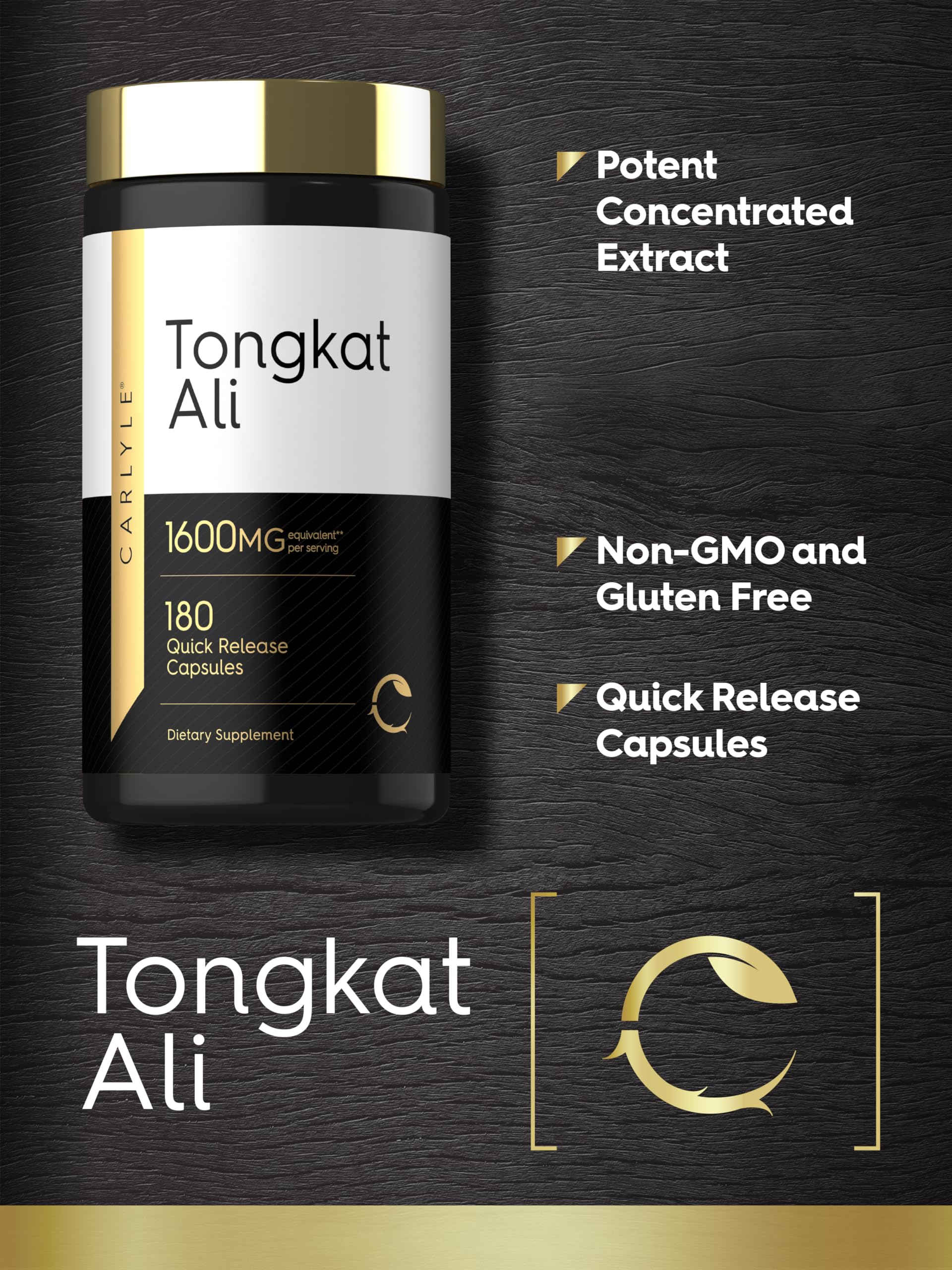 Carlyle Tongkat Ali | 180 Quick Release Capsules — Amazon image 4