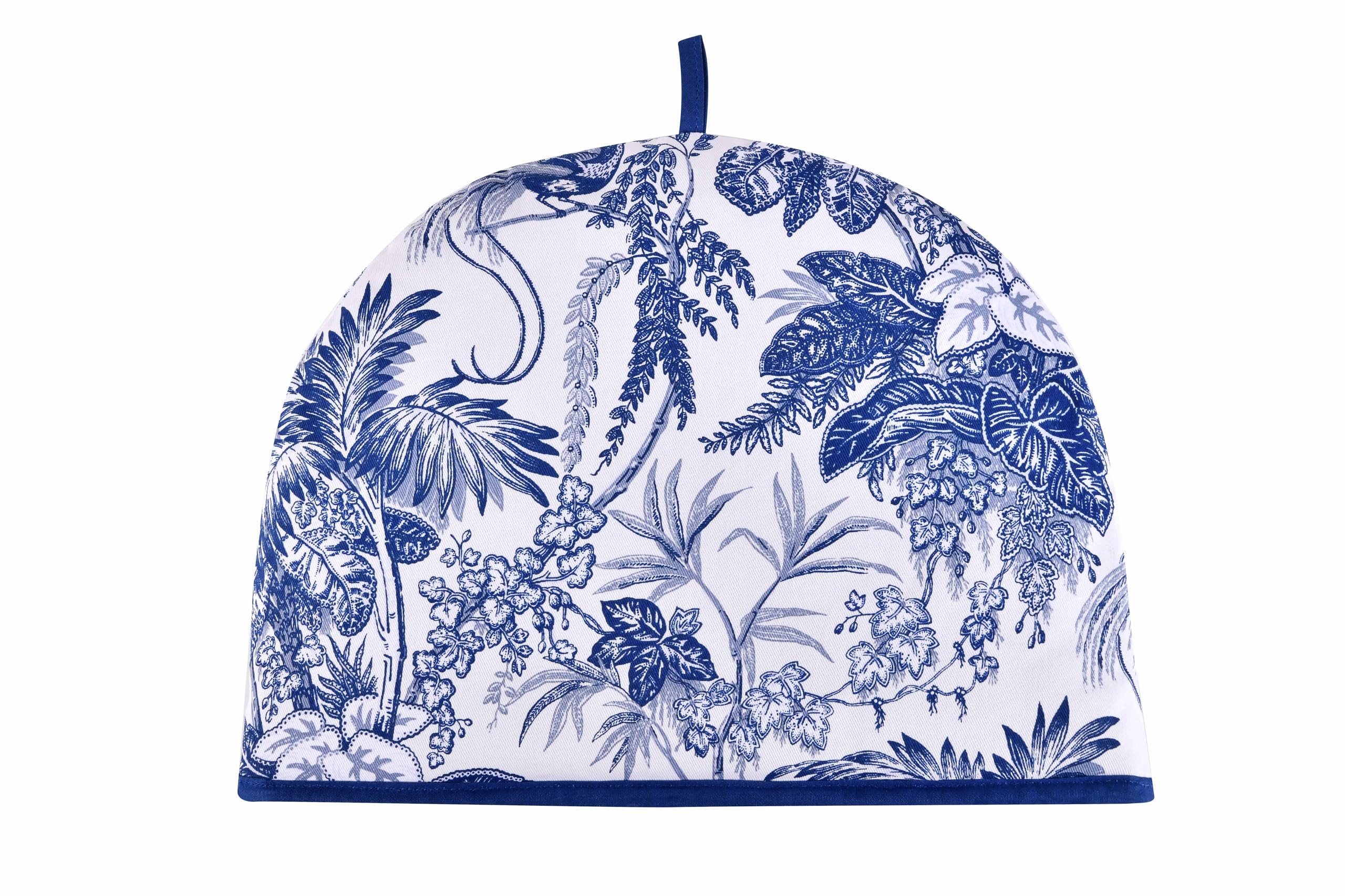 Ulster Weavers Willow Toile Cotton Tea Cosy - Blue & White, Warming Kitchen Tool, 100% Cotton, 33cm x 25cm x 1H