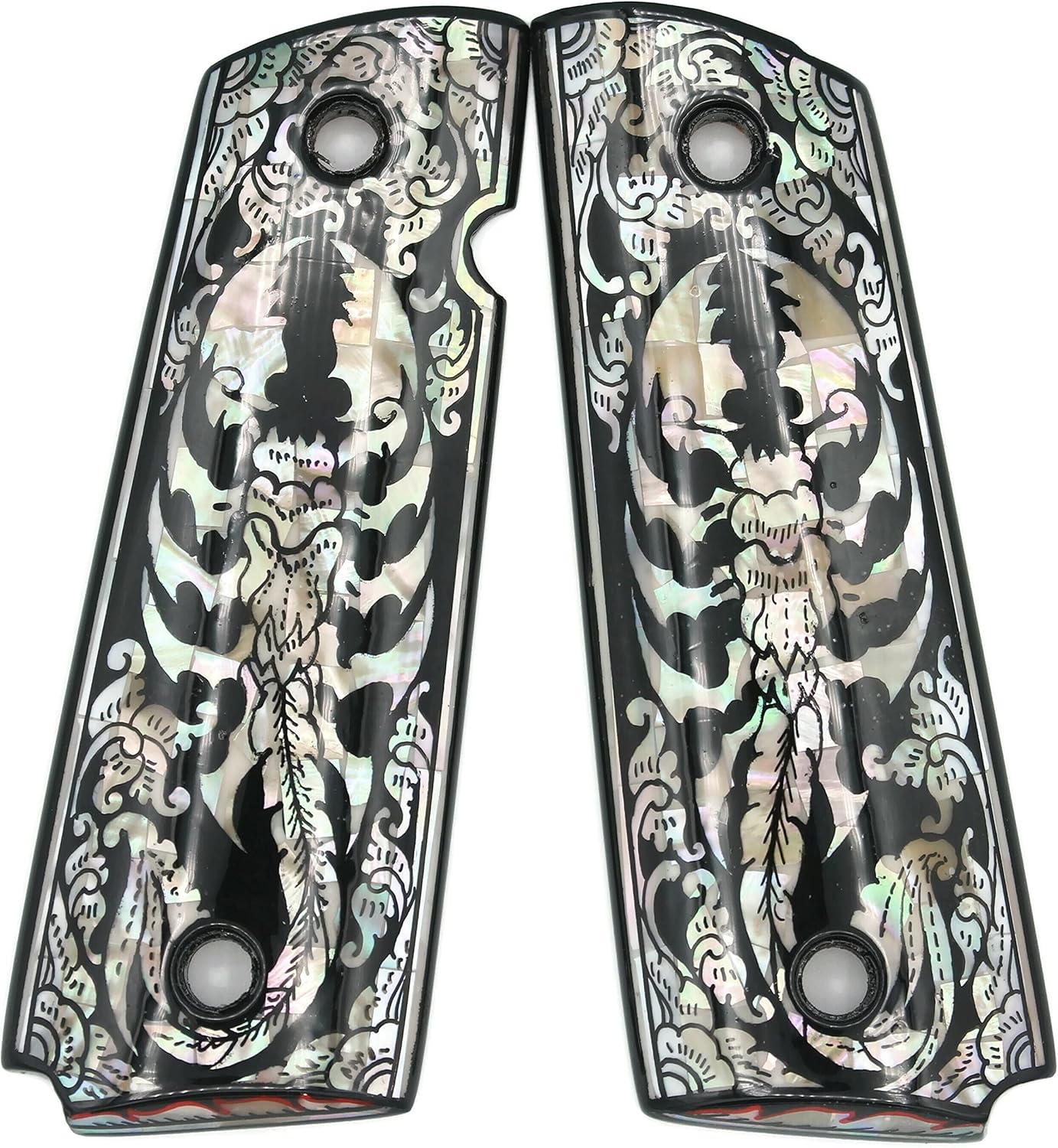 Vitoonwood Mother of Pearl Grips for 1911 Standard Full Size Colt Government and Commander Kimber, Springfield, Remington, Taurus PT 1911